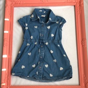 Denim hearts dress